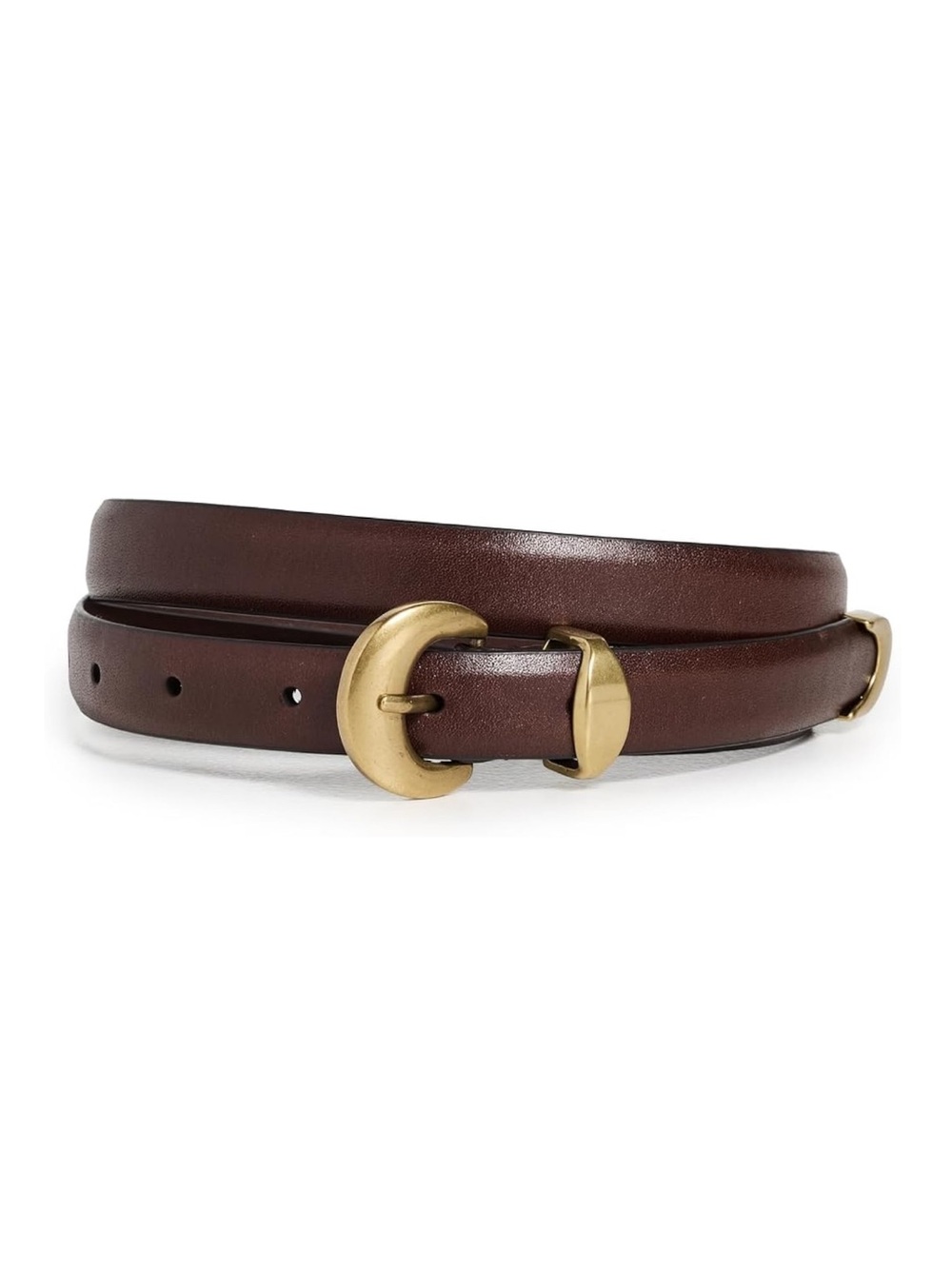 Madewell Women's Lucie Belt in Chocolate Raisin size XS